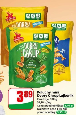 Paluchy mini Dobry Chrup Lajkonik promocja w Dino