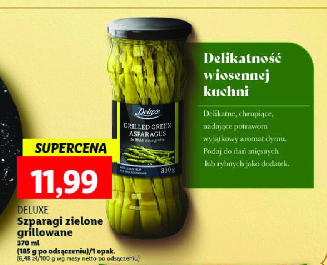 Szparagi zielone grillowane Deluxe promocja