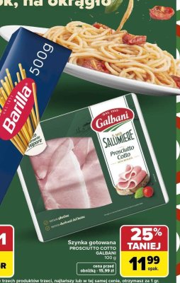Makaron Spaghetti No5 Barilla promocja w Carrefour Market