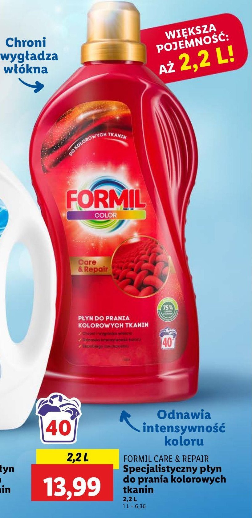 Płyn do prania color Formil promocja w Lidl