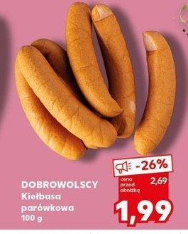 Kiełbasa parówkowa Dobrowolscy promocja