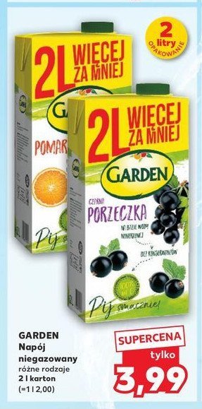 Napój pomarańczowy Garden promocja