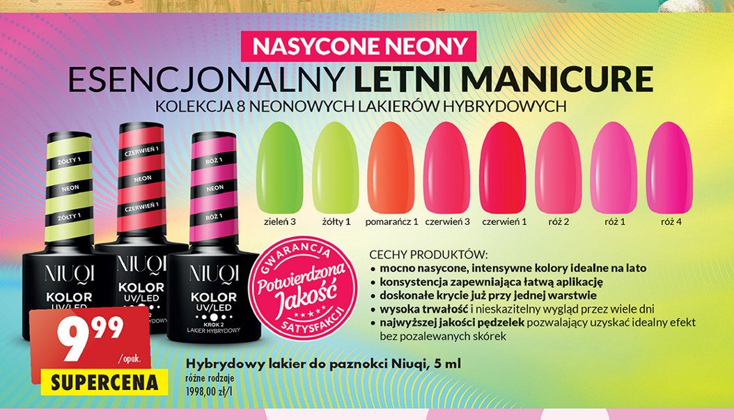 Lakier neon ziele艅 3 promocja