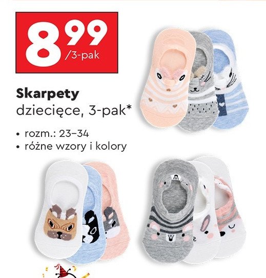 Skarpety dziecięce 23-34 Cleve promocja w Biedronka