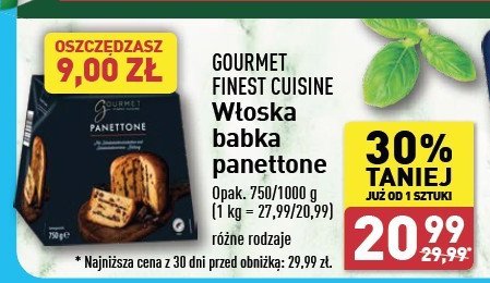 Babka panettone z kawałkami czekolady Gourmet finest cuisine promocja