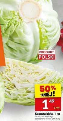 Kapusta biała, 1 kg promocja w Twój Market
