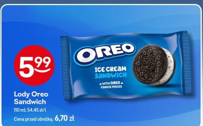 Lody Oreo Sandwich promocja w Żabka