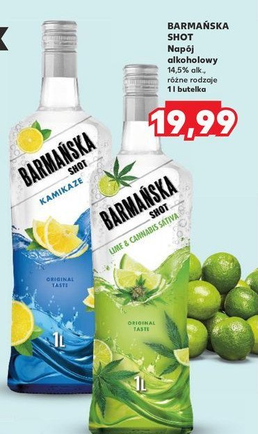 Wódka Barmańska shot kamikaze promocja w Kaufland