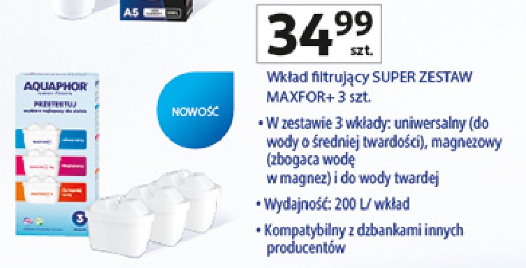 Wkład filtrujący b100-25 Aquaphor promocja w Auchan