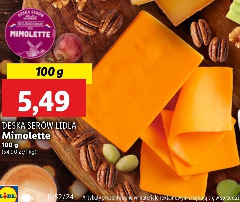 Ser mimolette Deska serów lidla promocja