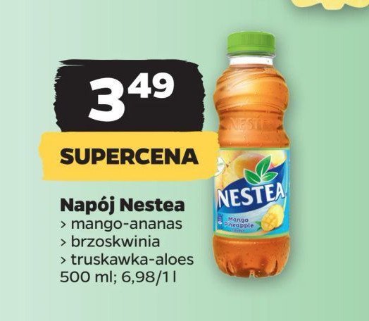 Herbata mrożona green tea strawberry & aloe vera Nestea promocja