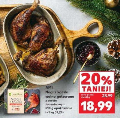 Nogi z kaczki wolno gotowane z sosem żurawinowym 510 g opakowanie promocja w Kaufland