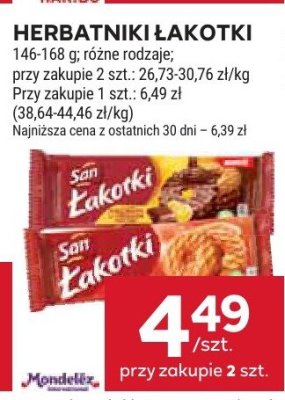 Herbatniki Łakotki różne rodzaje promocja w Stokrotka