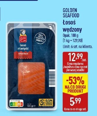 Łosoś wędzony promocja w Aldi