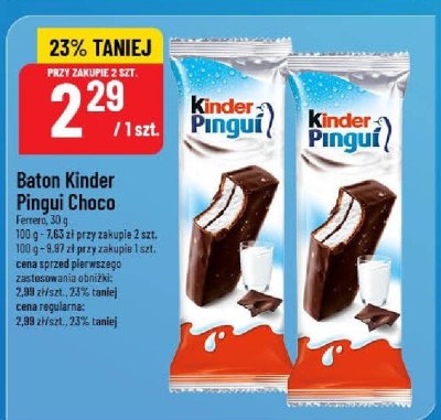 Baton Kinder Pingui Choco promocja w POLOmarket