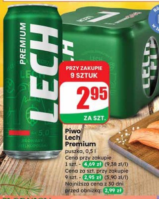 Piwo Lech Premium puszka, 0,5 l promocja w Dino