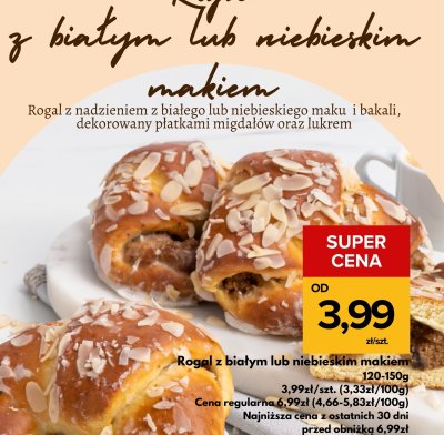 Rogal z białym lub niebieskim makiem promocja w Supeco