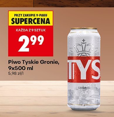 Piwo Tyskie Gronie promocja w Biedronka