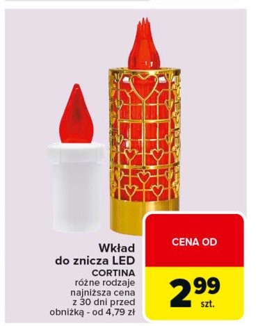 Wkład led 270 dni Cortina promocja w Carrefour Market