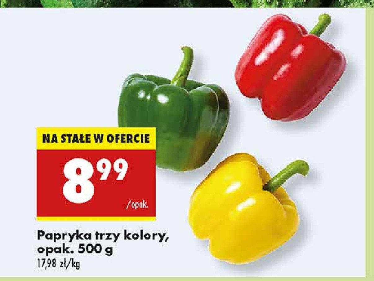 Papryka trzy kolory promocja w Biedronka