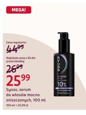 Serum do włosów mocno zniszczonych, 100 ml promocja w Rossmann