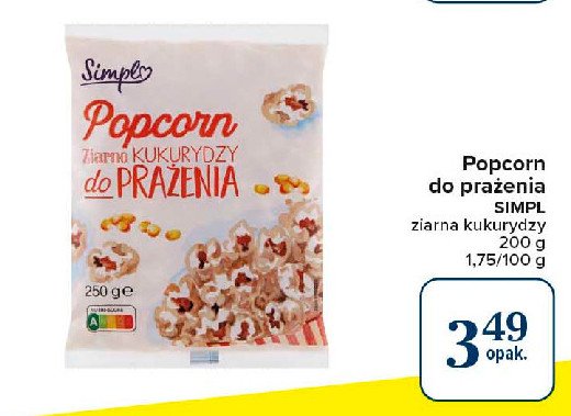 Popcorn do smażenia Simpl promocja