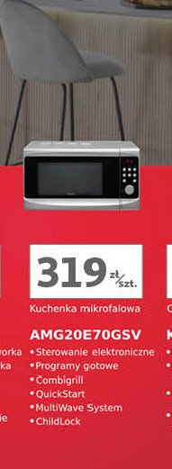 Kuchenka mikrofalowa amg 20e70gsv Amica promocja