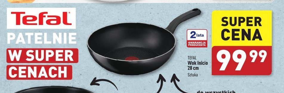 Wok inicio 28 cm Tefal promocja