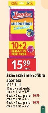 Ściereczki z mikrofibry Spontex promocja