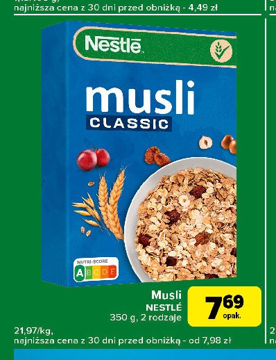 Musli classic Musli (nestle) promocja