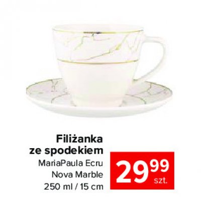 Filiżanka + spodek 250 ml maria paula ecru Altom promocja