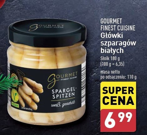 Główki szparagów Gourmet finest cuisine promocja w Aldi