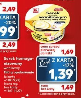 Serek wanilia K-classic promocja