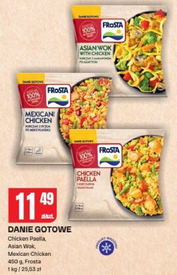 Danie gotowe Chicken Paella, Asian Wok, Mexican Chicken promocja w Chorten