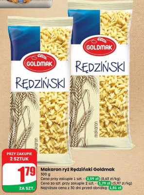 Makaron ryż Rędziński  promocja w Dino