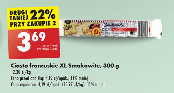 Ciastko francuskie xl Smakowite (biedronka) promocja