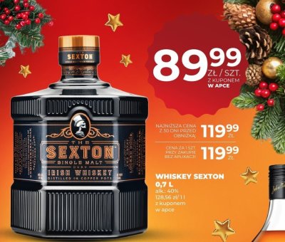 Whiskey Sexton 0,7L promocja w Duży Ben