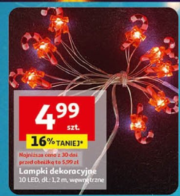 Lampki dekoracyjne promocja w Auchan