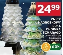 Znicz nagrobkowy Luks Choinka Szmaragd promocja w Stokrotka