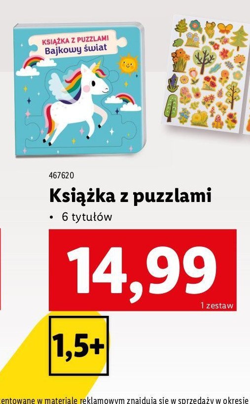 Książka z puzzlami "bajkowy świat" promocja