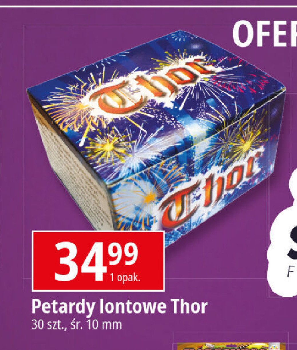 Petardy lontowe thor promocja w Leclerc