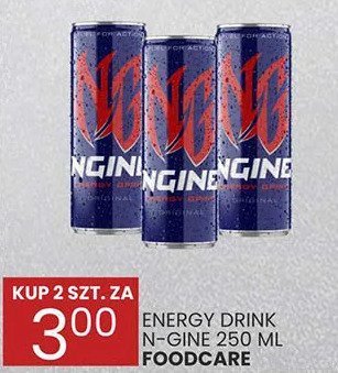 Energy drink N-GINE 250 ML FOODCARE promocja w Wafelek