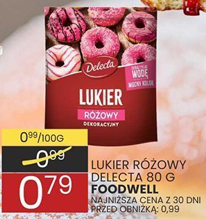 Lukier różowy smakach promocja w Wafelek