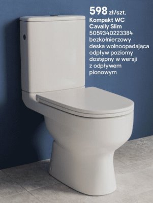 Kompakt WC Cavally Slim promocja w Castorama