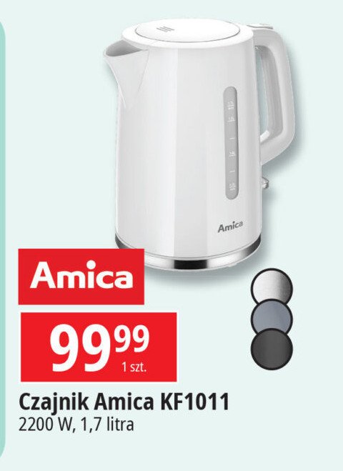 Czajnik kf1011 Amica promocja w Leclerc