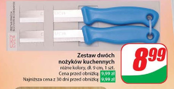 Zestaw noży kuchennych 9 cm promocja w Dino