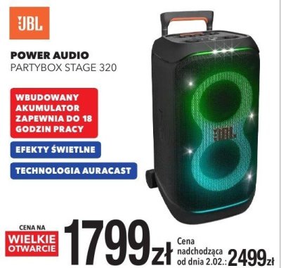 Power audio PARTYBOX STAGE 320 promocja w RTV EURO AGD