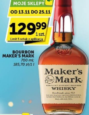 Bourbon Maker's Mark 700 ml promocja w Groszek