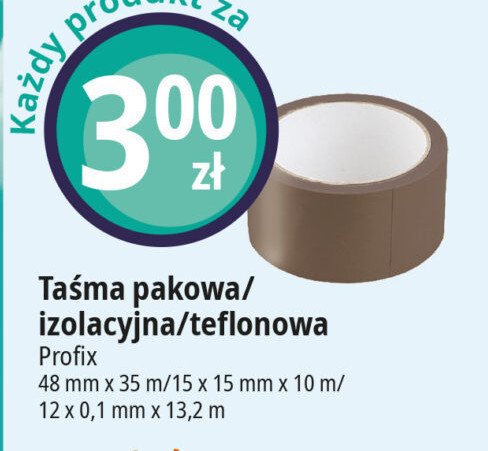 Taśma pakowa brązowa 35 m x 48 mm Profix promocja