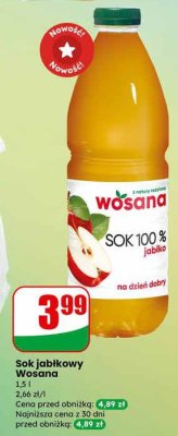 Sok jabłkowy 1,5 l promocja w Dino